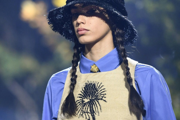 Many of the Dior models wore plaits inspired by the Swedish environmental teenage activist Greta Thunberg