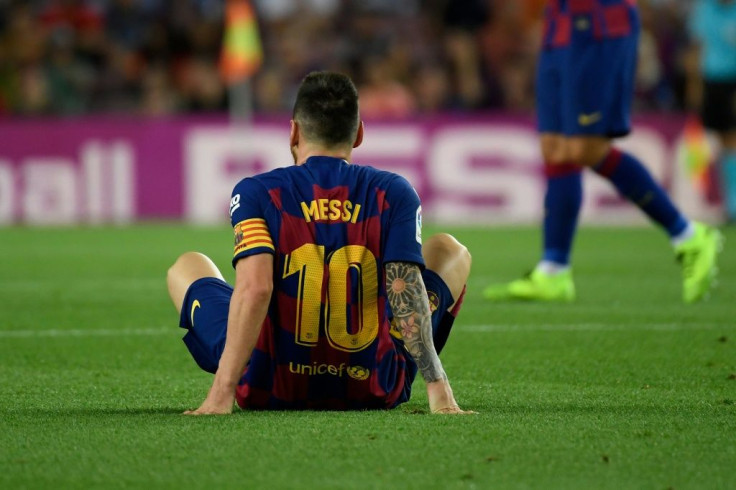 Lionel Messi went off at half-time during Barcelona's 2-1 win over Villarreal on Tuesday