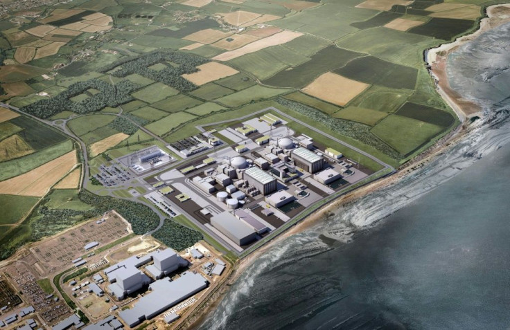 A 2016 EDF Energy handout image shows a computer generated image of the Hinkley site -- which has been dogged by delays and cost hikes