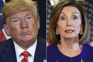 US President Donald Trump (L) and US Speaker of the House Nancy Pelosi, who on Tuesday announced a formal impeachment inquiry of the US leader