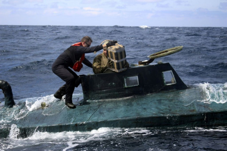The US Coast Guard discovered about 5.4 tonnes of cocaine aboard a submarine off the Pacific coast of South America