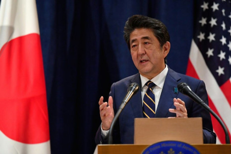 Japanese Prime Minister Shinzo Abe tells a news conference that he will keep trying to arrange talks between the United States and Iran