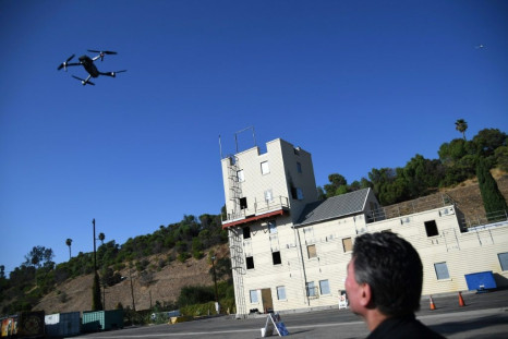 Drones, shown here at a Los Angeles Fire Department demonstration, have become a key tool for emergency response units