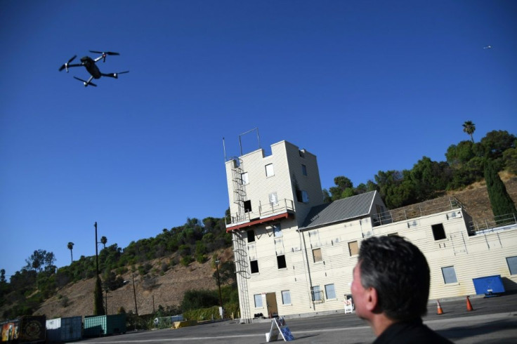 Drones, shown here at a Los Angeles Fire Department demonstration, have become a key tool for emergency response units