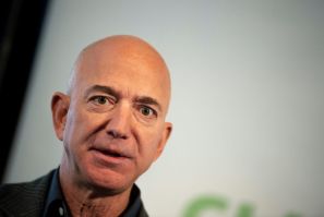 Amazon Founder and CEO Jeff Bezos speaks on company sustainability efforts on September 19, 2019 in Washington; Amazon is the latest company to be sued under a US law for profiting from property seized by Cuba's communist government after the 1959 revolut