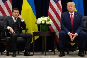 US President Donald Trump and Ukrainian President Volodymyr Zelensky meet in New York on the sidelines of the United Nations General Assembly