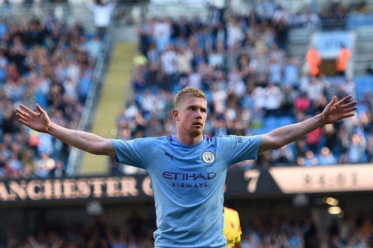 A gap this wide: Kevin De Bruyne's starring role in Manchester City's 8-0 win over Watford exposed the chasm between the Premier League's top two and the rest