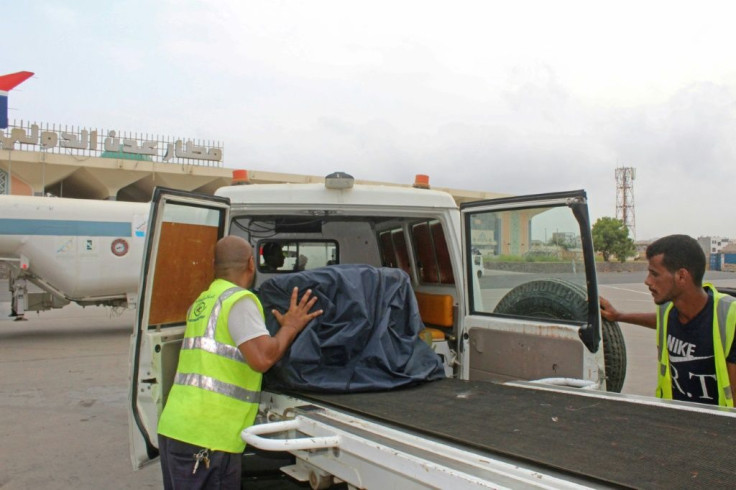 Yemeni Kung Fu champion Hilal al-Haj's body was flown into Yemen's southern city of Aden on Thursday