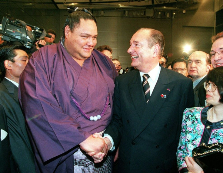 Chirac's love of sumo extended back decades and he helped bring the sport to Paris several times