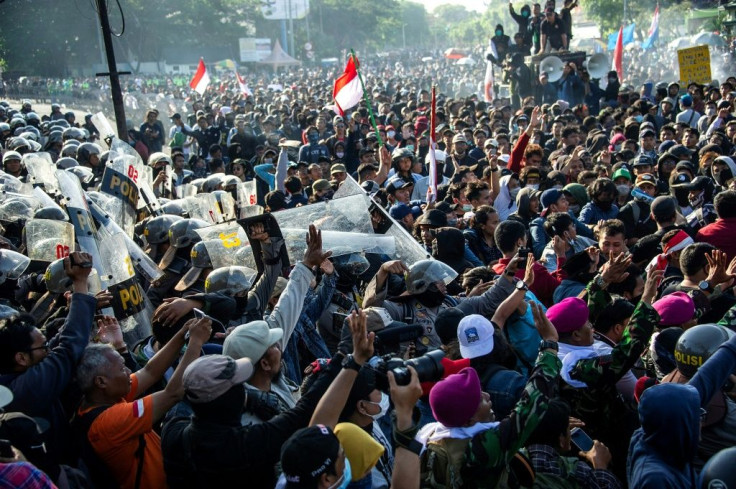 The demonstrations are among the biggest since mass street protests in 1998 brought down the three-decade Suharto dictatorship