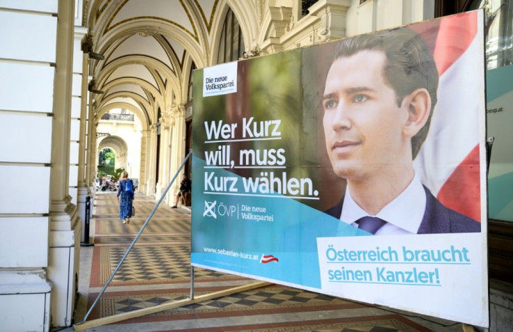 The People's Party (OeVP) led by 33-year-old Sebastian Kurz is predicted to gain around 33 percent, up slightly from the last elections two years ago but not enough to form a majority government