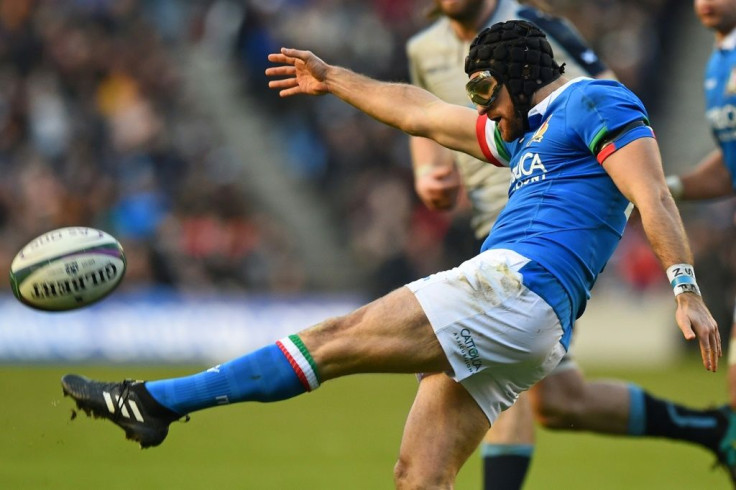Italy's Ian McKinley was the first player to wear goggles at Test level