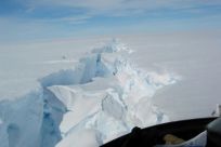 An image by Richard Coleman and the Australian Antarctic Division a massive split in the Amery ice shelf