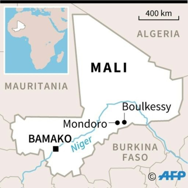 Map locating Mali flashpoints