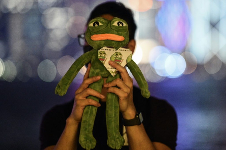Pepe's creator seems to approve of the frog's new role, writing in an email to a protestor: 'This is great news! Pepe for the People!'