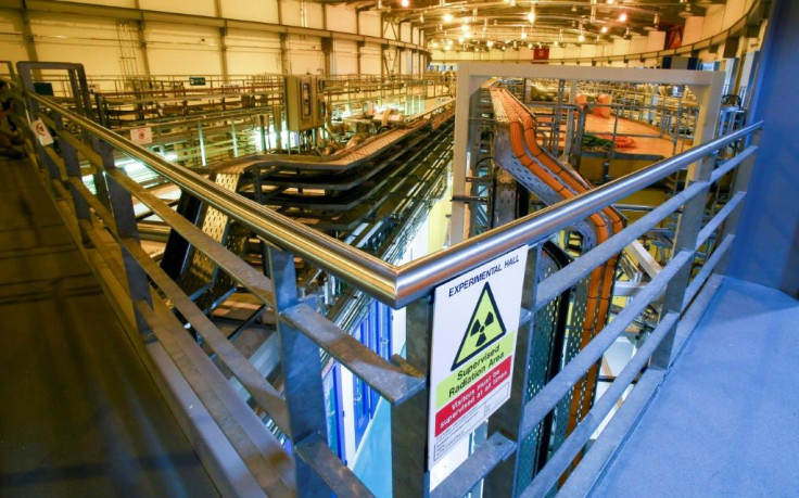 The synchrotron experimental area at the Diamond Light Source in Didcot, west of London, which will be used to help decipher Roman-era scrolls carbonised by the eruption of Moutn Vesusvius nearly 2,000 years ago
