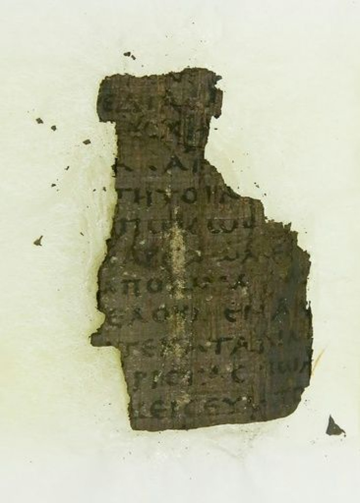 A fragment of the Herculaneum scroll dating back nearly 2,000 years which researchers hope to be able to decipher with the help of a high energy X-ray beamline