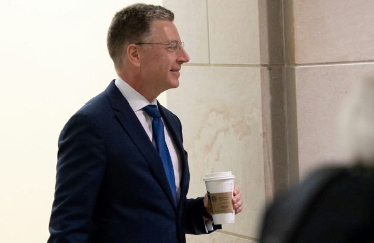Former US Special Representative to Ukraine Kurt Volker arrives for a deposition with the House Intelligence Committee on Capitol Hill in Washington, DC