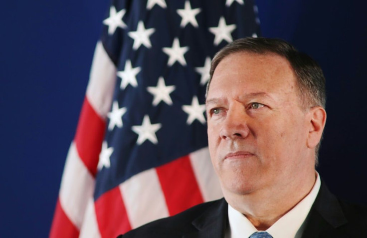 US Secretary of State Mike Pompeo, speaking in Athens on October 5, 2019, called the Democratic-led impeachment inquiry "harassment"
