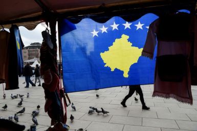 The six stars on Kosovo's flag represent its main ethnic groups