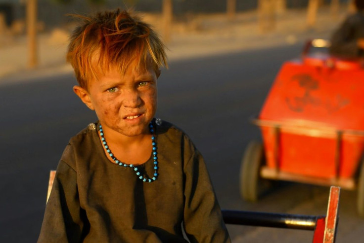 According to UN figures, 42 percent of Afghanistan's population of 35 million - including this young ice cream street vendor outside Herat - is under the age of 14