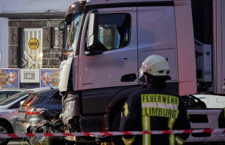 Police cordoned off the site up as tow trucks removed the damaged cars one by one