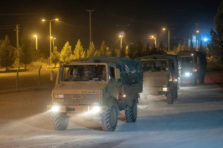 Turkey sent more armoured vehicles to the border with Syria on Tuesday