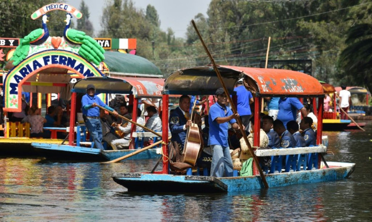 Floating mariachi bands serenade visitors at the World Heritage Site