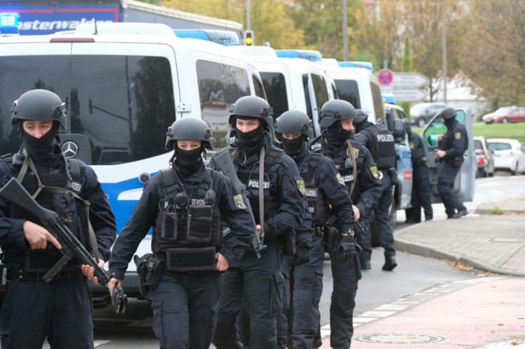 The area is under lockdown after a shooting in the German city of Halle