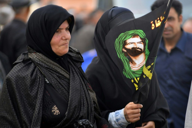 Shiite Muslim pilgrims gather in the southern Iraqi city of Najaf ahead of Arbaeen which marks the 40th day after Ashura, commemorating the seventh century killing of Prophet Mohammed's grandson, Imam Hussein