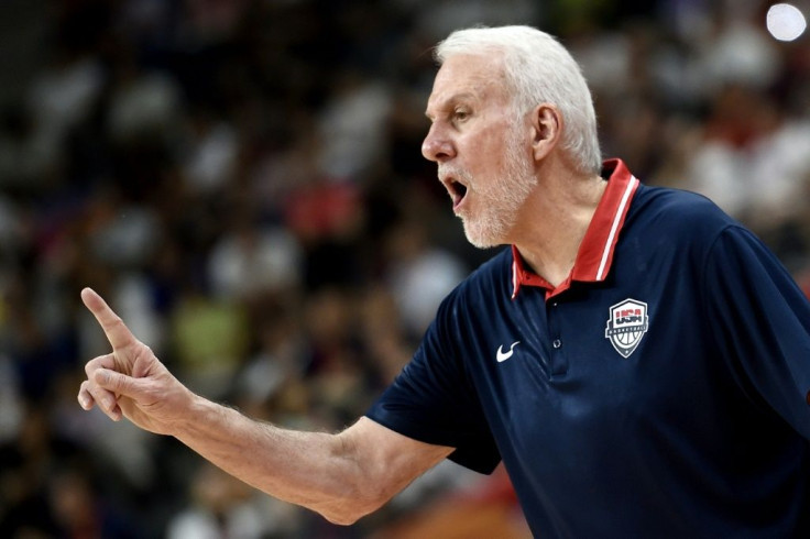 NBA San Antonio Spurs coach Gregg Popovich, who guided the US team at the Basketball World Cup last month in China, said he is "thrilled" with NBA commissioner Adam Silver's defending free speech in the ongoing controversy with China
