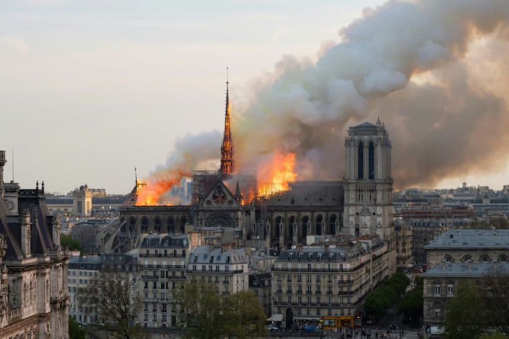 The fire at Notre-Dame could be seen across Paris