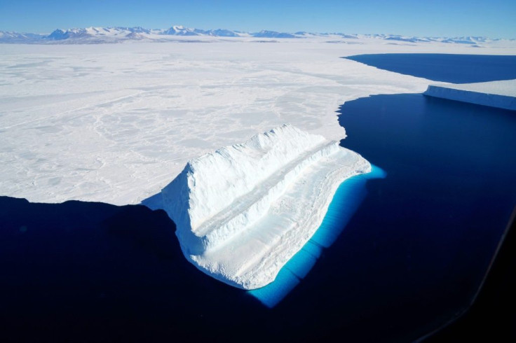 An iceberg in Antarctica's McMurdo Sound photographed by A NASA