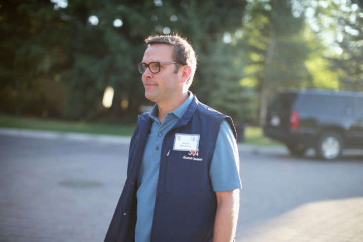 James Murdoch, seen in a 2014 picture, has reportedly taken a minority stake in Vice Media as he distances himself from the empire created by his father, Rupert Murdoch