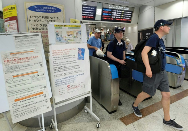 Some major Japanese bullet train services will be suspended when Typhoon Hagibis hits