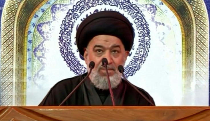 Ahmad Al-Safi, a representative of Sistani, read the Shiite cleric's statement on October 4 urging Iraq to heed protesters 'before it's too late', in a televised speech