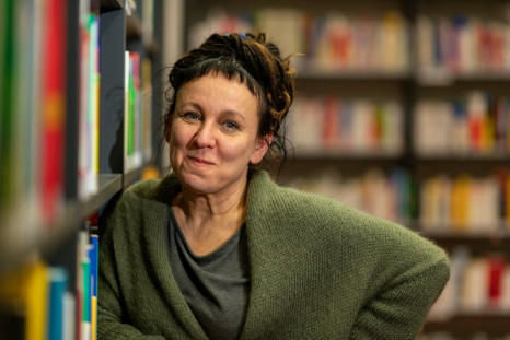 Poles will choose between "democracy and authoritarianism" in Sunday's general election, author Olga Tokarczuk, pictured October 10, 2019, has said