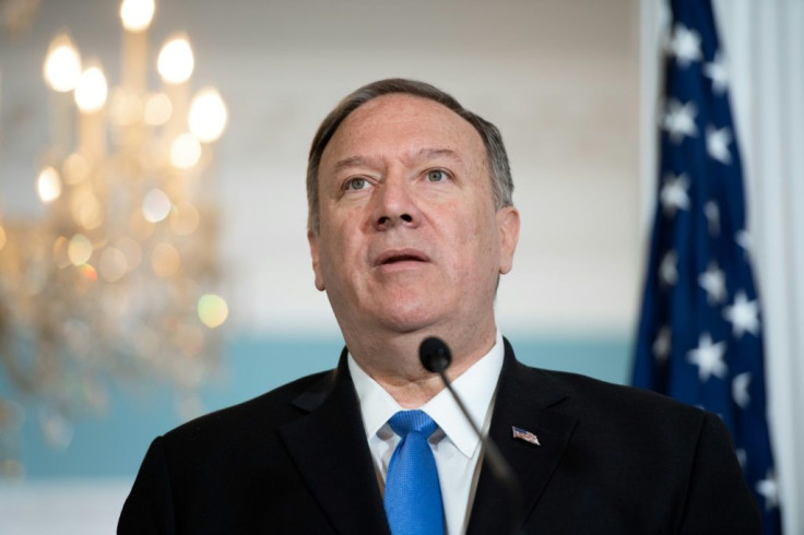 US Secretary of State Mike Pompeo was applauded as he denounced China's treatment of its mostly Muslim Uighur population