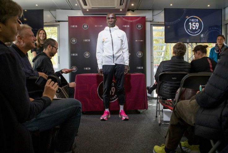 Kenya's Eliud Kipchoge will attempt to break the two-hour barrier on the October 12, 2019 marathon in Vienna