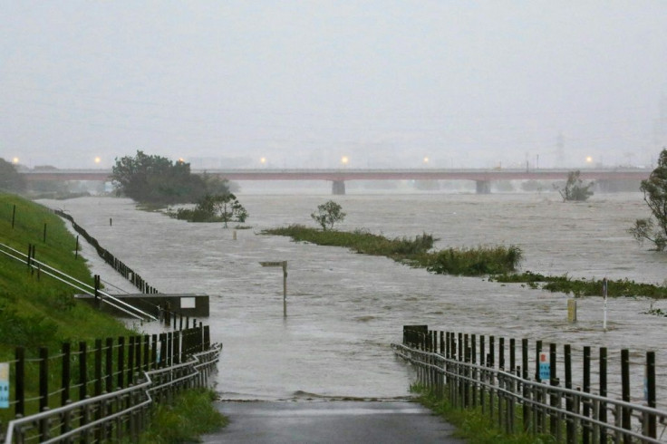 Many rivers were already close to breaching their banks by Saturday afternoon