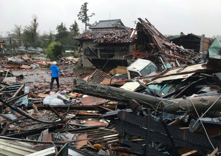 Hours before the worst of the storm arrived, its outer bands killed a man and damaged houses in Chiba, east of Tokyo
