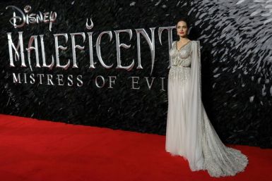 US actress Angelina Jolie on the red carpet at the European premiere of the film "Maleficent: Mistress of Evil" in London on October 9, 2019