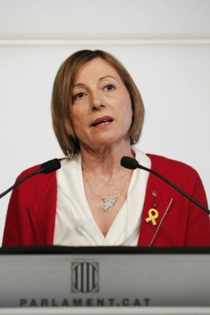 Former Catalan parliament speaker Carme Forcadell was one of nine people charged with rebellion
