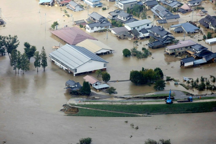 Dozens of rivers burst their banks after Typhoon Hagibis dropped record rains across parts of Japan