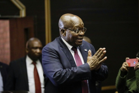 Zuma, pictured in court on Tuesday, filed a last-minute appeal against corruption charges