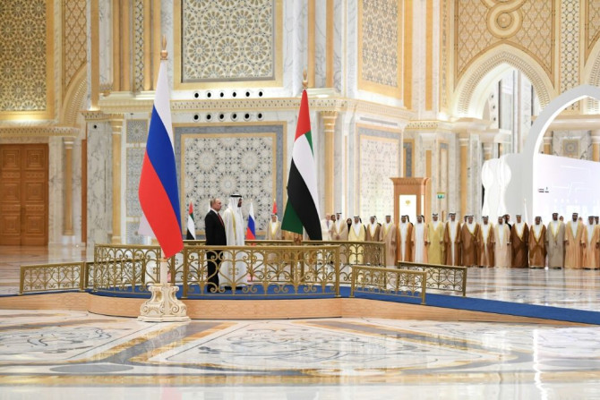 Putin's visit to Abu Dhabi comes a day after a trip to UAE ally Riyadh