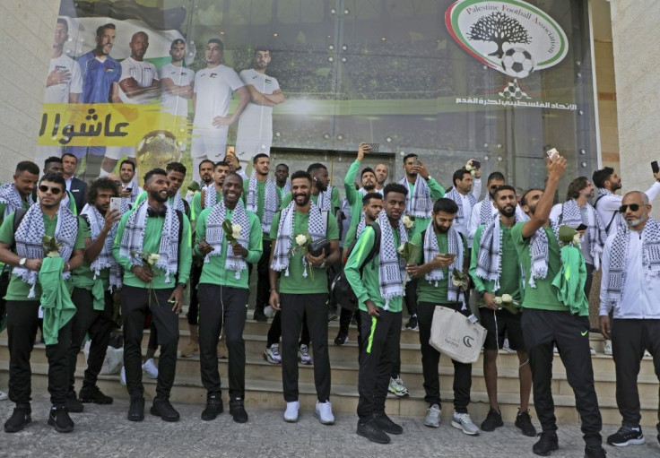 Saudi Arabia's football team will play Palestine in the West Bank for the first time