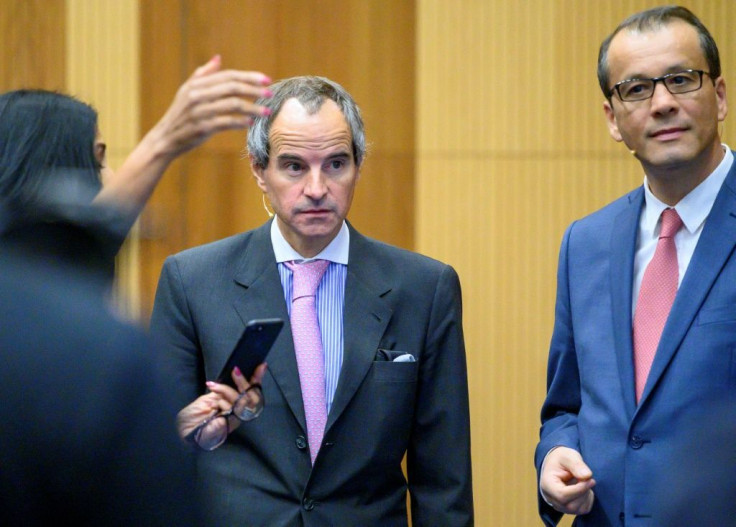 Acting Director General of IAEA, Romania's Cornel Feruta (r), and Argentina's Mariano Grossi are vying for the top IAEA job
