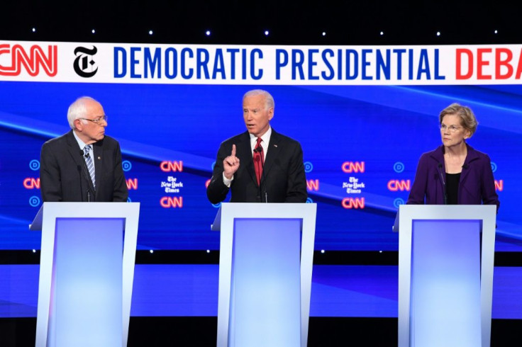 Liberal Bernie Sanders, former vice president Joe Biden and progressive Elizabeth Warren are vying to challenge Donald Trump for White House in 2020