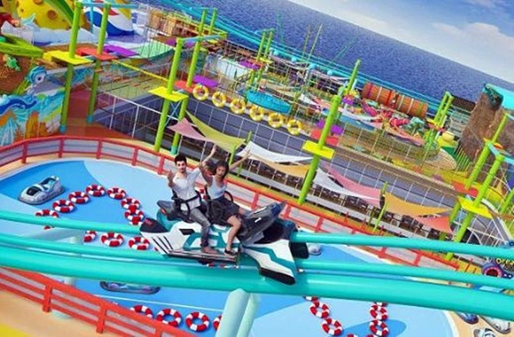 Space Cruiser, the world's longest sea roller coaster aboard the cruise ship, Global Dream